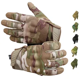 Five Fingers Gloves Men Riding Cycling Bike Full Finger Motos Racing Antiskid Screen Touch Outdoor Sports Tactical Protect Gear 230823