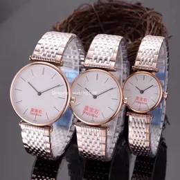 Elegant Watch Garland Series Small Fresh Simple and Elegant Swiss Quartz Movement Watches Loose Pärlor med fint stålfast stålmaterial Mäns 40mm kvinnors 24mm