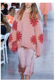 Swetery kobiet patrz Orange Milan Show Pink Sweater 2023 Autumn Pullover Lose Girl Sukienka świąteczna SO5450