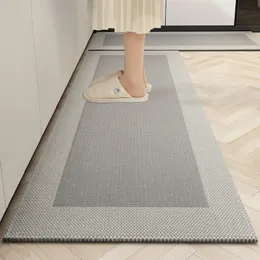 Carpet Kitchen Floor Mat Oil-proof Waterproof Wipeable Wash Free Long Strip Carpet Dirty-resistant Oil-absorbing Water-absorbing Rug 230823