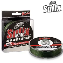 Linea della treccia Sufix 832 Lunghezza di pesca intrecciata 120 m di 250 m di diametro 0,1 mm 0,42 mm dimensione 30 86 libbre PE POTENZA LINHA MULTIFILAMENTO 230822