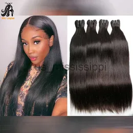 Synthetic Wigs Straight Human Hair Bundles 34 PcsLot Hair Natural Color Inch Brazilian Hair Weaving x0823