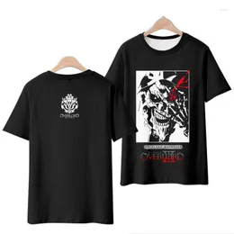 Magliette da uomo estate overlord magliette anime stampato 3d streetwear uomini donne camicia di oversize casual harajuku kids tops