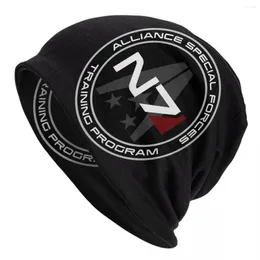 Berets Alliance Mass Effect N7 Bonnet Hats Hip Hop Knit Kaper