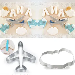 قوالب الخبز 2pcs patisserie reposteria cloud cloud cloud cutter metal abouldes fondant cake decor tool biscuit pastry cupcake mould