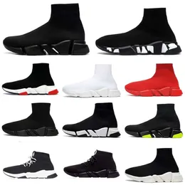 2023 скорость 2,0 1.0 V2 Shoes Platform Sneaker Men Men Women Designer Tripler Paris Socks Boots Черно -белый светло -световой кусочек рубин граффити винтажные бежевые кроссовки кроссовки
