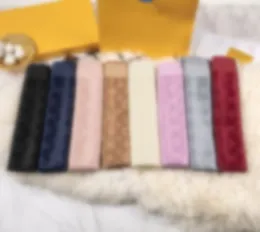 Stylowe kobiety kaszmirowe projektant szalik pełny litera szaliki miękki dotyk ciepłe okłady z tagami jesienne zimowe szale