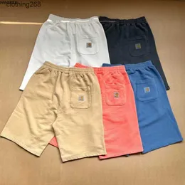 Men's Shorts Ckz6 2023 Summer New Men's Shorts Fashion Tooling Brand Carhart Military Style Wip Wash Pocket Small Label Classic Casual Loop Capris Trendy