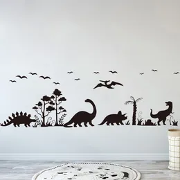 Наклейки на стенах крупные динозавры животных лесных деревьев наклейки на птичье спальни гостиная парк юрского периода дино наклейка декор декор фрески B516 230822