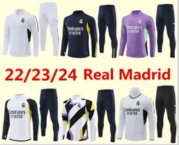 Gerçek 2023-2024 Madrids Trailsuit Set Eğitim Takımı 23/24 Erkek ve Çocuklar Futbol Ceketi Chandal Futbol Survetement