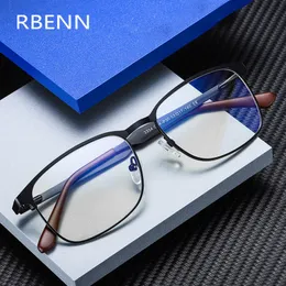 블루 라이트 블록 안경 rbenn 남성 비즈니스 컴퓨터 안경 수컷을위한 고품질 블루 라이트 차단 안경 안티 블루 라이트 게임 안경 UV400 230823