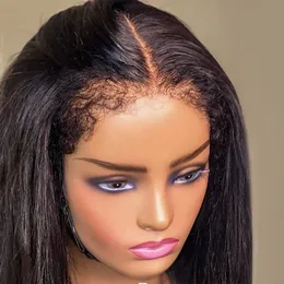 HD Lace Frontal Wig 34 Inch 4c Edges Baby Hair Straight Human Hair Wigs 13x4/4x4 Transparent Lace Front Closure Human Hair Wigs