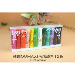 Nail Polish 12 Colors Professional Nail Lacquer Varnish 3D Nail Art Painting Drawing Design Nail Polish Tube Set 230822