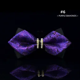 BRANCO BOW TIES MATHA 2024 MARA DE DESIGNER HOMENS Brand francês Gentleman Tie Paisley Wedding Bowtie Butterfly Butterfly NOT DIAMON