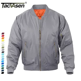 Мужские куртки Tacvasen Bomber Jackets Mens Baseball Jackets Windper Pilot Jacket Мужская рыбалка на открытом воздухе в пешеходных походах Parka Casual Tops 230822