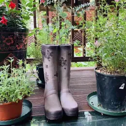 Decorações de jardim, botas criativas de chuva criativas ao ar livre, estátua de vilas de villa de villa de gardenagem ornamentos de decoração de mobiliário de jardinagem