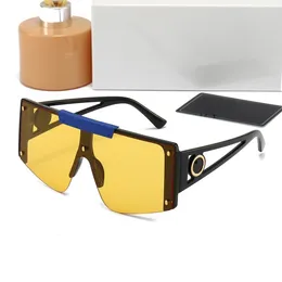 Óculos de sol de design de luxo para mulheres 8521 Moda Plástico Shield Glasses Sun Protection