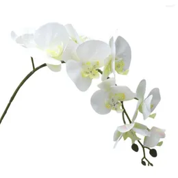 Decorative Flowers Artificial Flower Eco-friendly Simulation Lightweight Decorate Beautiful 9-Heads Butterfly Orchid