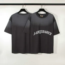 디자이너 패션 의류 럭셔리 남성 티 티 셔츠 askyurself Sunfade 고민 VTG OS Sanskrit Short Sleeve 티셔츠