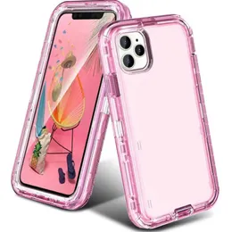 Neue klare Roboterhülle, transparente Defender-Hüllen, Abdeckung für iPhone 15 14 Pro Max 14Pro 13 13Pro 12 11 XS XR 8 Samsung Galaxy S22 Plus S23 Note 20 Ultra Full Armor Body Shell