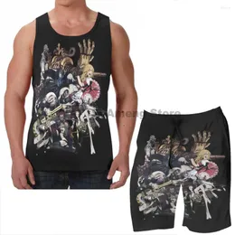 Traccetti da uomo Summer Casual Men Tops Tops Women No More Heroes Top 10 Assassini classificati (Concept Art Collage) Shorts Beach Shorts