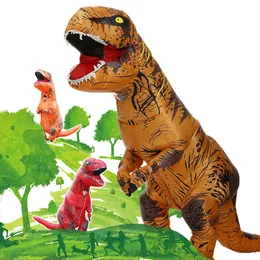 Temadräkt t-rex dinosaurie Uppblåsbar kostymfest cosplay kostymer fancy maskot anime halloween kostym för vuxna barn dino tecknad kostym 230822