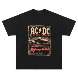 American Hip-Hop Rock ACDC-Band Loose Cotton Round Hals kurzärmeliges T-Shirt für Männer und Frauen Mv4t Zckky