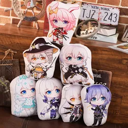 Plush dockor Honkai Impact 3 Anime Plushie Derivatives Raiden Mei Yae Sakura Kiana Cartoons Manga Game Cushion Pillow Stuffed Doll Toys 230823