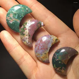 Figurki dekoracyjne 1PC Random ocean Jasper Kamień Naturalny Kwarc Mineralny Kryształ Kryształ Można Uzdrawianie Reiki Dift Kobiet Dziewczyna wisiorek