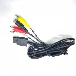 1,8 m 6ft S-Video-kabel 3RCA AV Cord Composite Cable för Nintendo Gamecube 64 SNES NGC N64 Speltillbehör