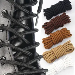 Acessórios para peças de sapatos 1 par de cadarços redondos sólidos clássicos cadarços de cadarços de poliéster duráveis ​​cadarços de tênis Shoelace 21 cores 70cm 90cm 120cm 150cm 230823