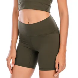 LL Yoga Shorts Suit wyrównuj damskie sporty 4-punktowe spodnie z biegiem gimnastycznego treningu gimnastycznego Krótkie legginsy