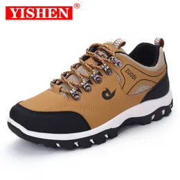 ارتفاع أحذية Yishen المشي لمسافات طويلة أحذية خفيفة الوزن أحذية رياضية الأحذية الرياضية في الهواء الطلق الرحلات أحذية المشي أحذية تكتيكية أحذية تجريبية entrenadores de hombre 230822