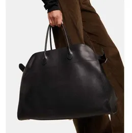 2024 Designer Bags THE ROW Leather bag Margaux Hand Suede Dayong Commuter Bag Cowhide Tote Travel Ones Shoulder Classic tote A hundred towers with a large capacity