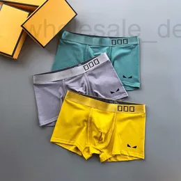 Underpants Designer New Mens Underwears Short Underwear Boxer Ice Silk Summer Ultra Thin Section Populära lösa boxare Shorts Head Slit C2D4