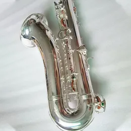 Novo saxofone de tenor profissional de prata 875 B-flat All-Silver fez com que o instrumento de jazz mais confortável de jazz tenor tenor
