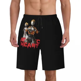 Calças masculinas Jogo de coração atômico Awesome Beach Fashion Shorts Custom Men 230822