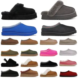 Klasyczne designerskie buty śnieżne Mini Tasman Platforma platforma puszyste muły ciepłe zimowe pół-damskie botki futra luksusowe buty buty rozmiar 36-43