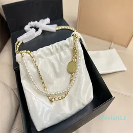 Luxury Shopping Bag Designers Women trash bags diamond Pattern Gold Tone Metal chain Backpacks Designer glad Shopping tote