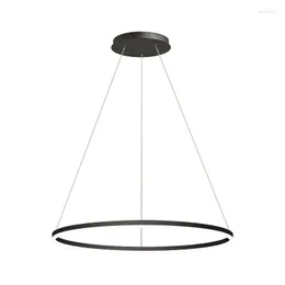 Pendellampor modern led lampa dia105cm svart triangel ljuskrona för restaurang el vardagsrum inomhusdekorbelysning