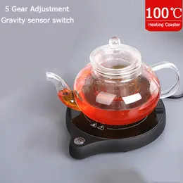 Andere Küchenwerkzeuge 200W Tasse Heizung Becher Wärmer 100 ° C Teehersteller 5 Getriebewärmer Untersetzer Elektrische Platte Mini -Induktion Kocher Heizkissen 220 V 230822