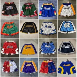 Basquete masculino apenas Don Short Sweetlants Shorts Zipper Pant com Pocket Hip Pop Pantalones Corttos de Baloncesto Pantalones 259o