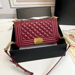 En lüks bayanlar tasarımcı çantası yumuşak koyun derisi omuz çantası woc kanal çantası kadın havyar kafes crossbody çantası klasik moda cep telefonu torbası