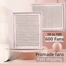 False Eyelashes 600 Fans Lashes XXL Mega Tray Matte Ultra Dark Premade Volume Fan Pointy Base Promade Eyelash s Makeup Tools 230822