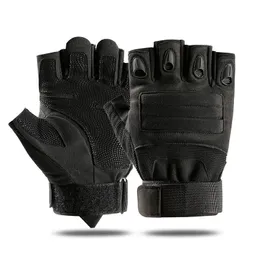 Five Fingers Gloves Men Summer Outdoor Sport Half Finger Fight Breathable Mitten Special Forces Protection Pad Fitness Non Slip Riding Glove N4 230823