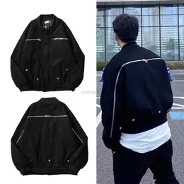 패션 디자이너 의류 캐주얼 코트 재킷 아우터웨어 고품질 grailz 가을 겨울 하이 스트리트 백 Zip Flight Jacket Archive Jacket Kenijima 같은 스타일