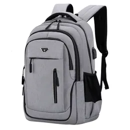 Schulbeutel Männer USB -Ladung Laptop Rucksack 18 Zoll Multifunktional High College -Student männlicher Reisebag Pack 230823