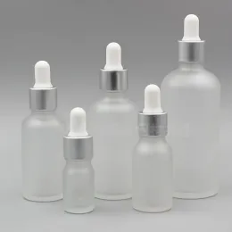 5 10mlフロストガラスドロッパーボトル15 20 30 50 mlエッセンシャルオイルドロッパーボトル香水ピペットボトルトラベルDIY用化粧品コンテナ