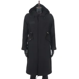 Trench de trincheira masculina Winter D'água longa parka Shell pode combinar com revestimento de peles e colarinho de homem estilo mulheres 230823