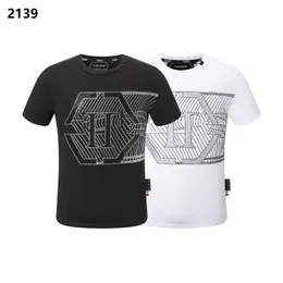 PLEIN URSO T CAMISA Mens Designer Camisetas Marca Roupas Strass PP Crânios Homens T-SHIRT PESCOÇO REDONDO SS CRÂNIO Hip Hop Camiseta Top Tees 16591